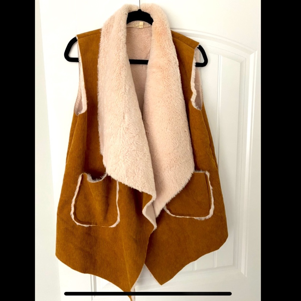 Faux fur vest
